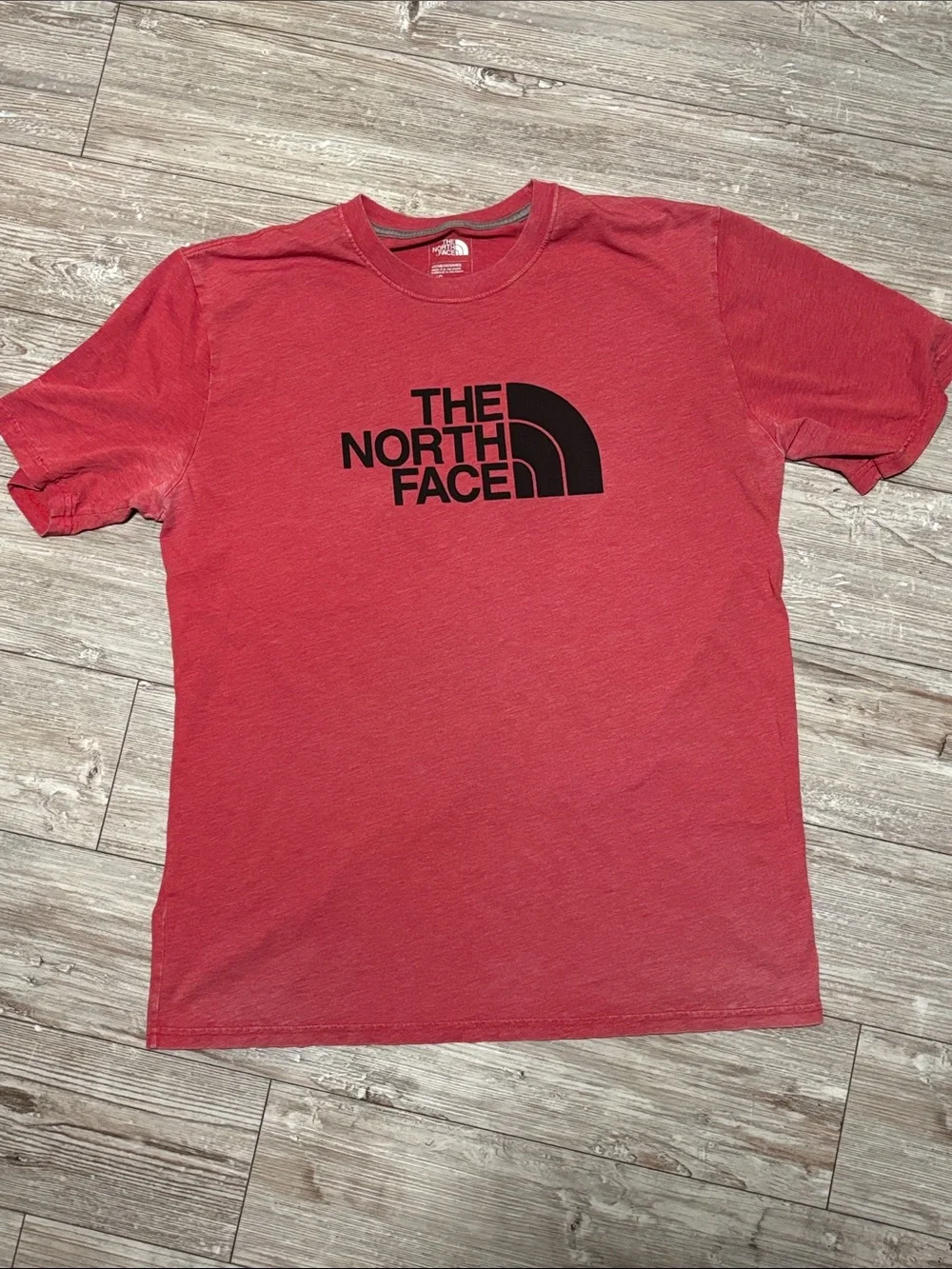The North Face Men's Red Short Sleeve Logo Tee